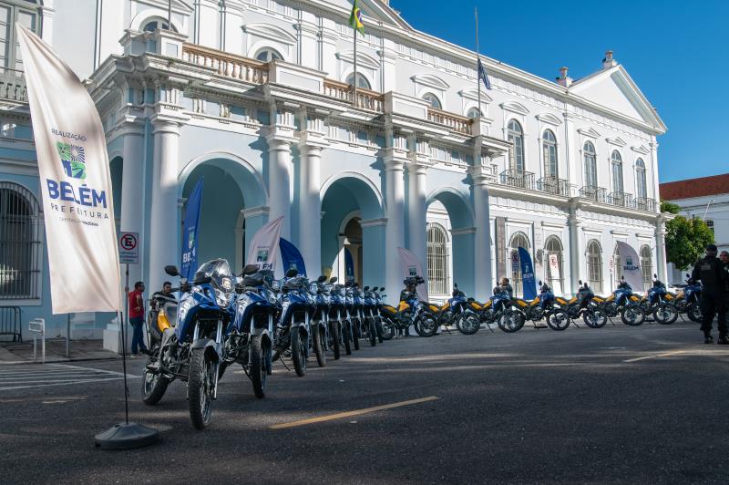 Belém recebe 19 motocicletas para reforçar rondas escolares