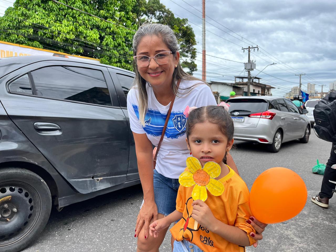 Caminhada contra violência sexual infantil mobiliza o bairro da Condor