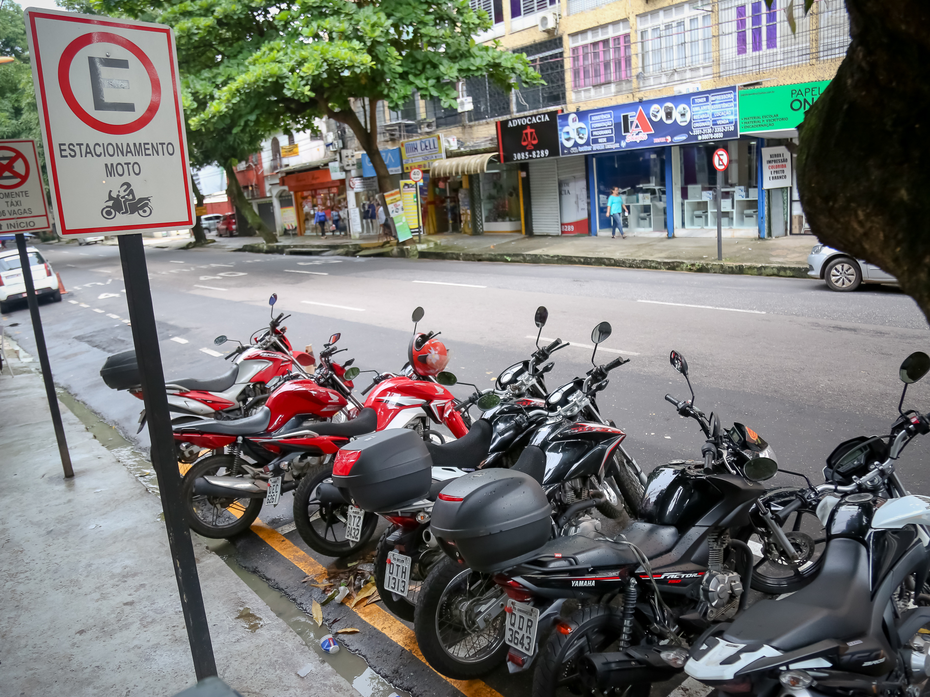 Motociclistas ganham áreas exclusivas para estacionamento em Belém