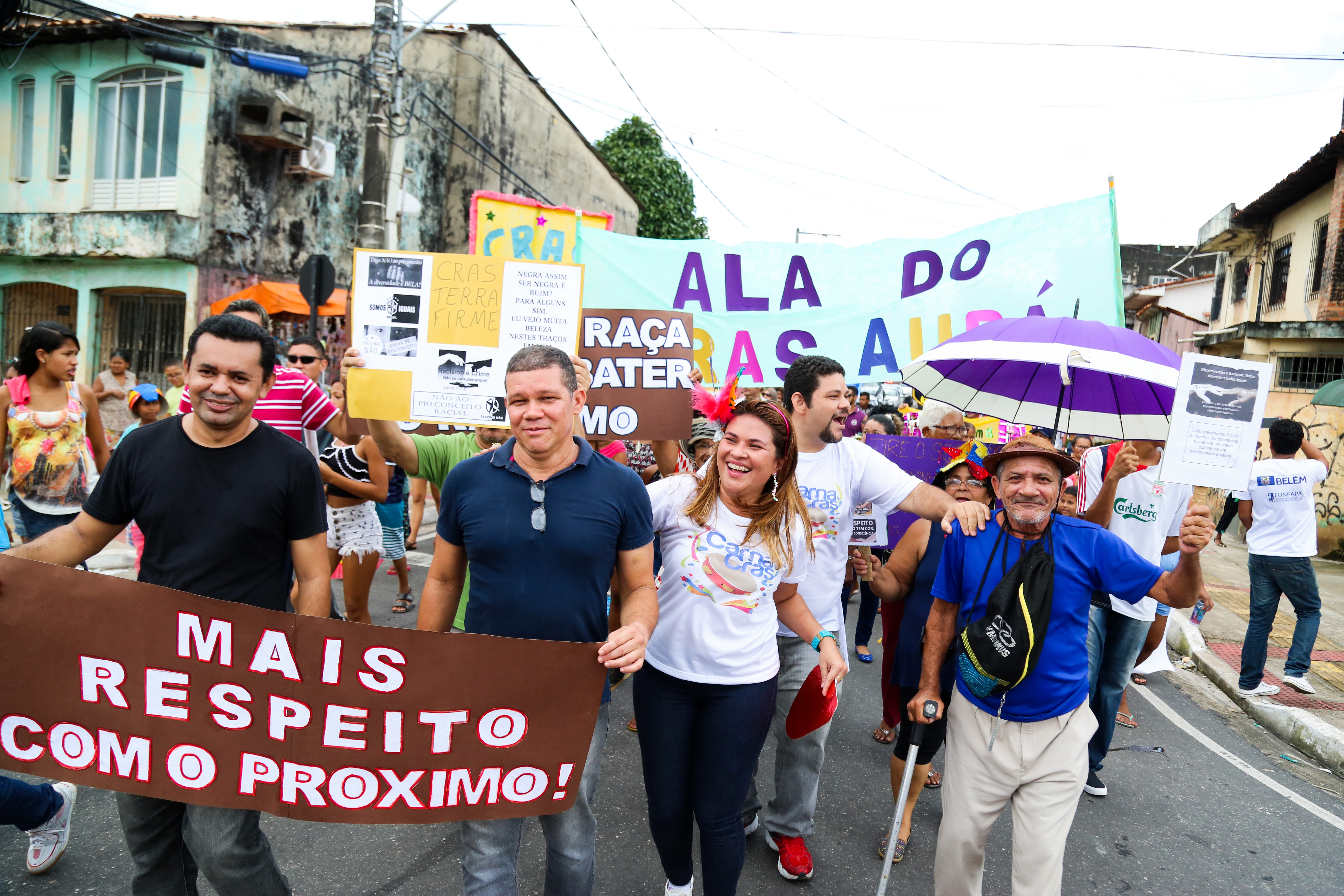 Famílias assistidas pela Funpapa fazem arrastão contra a violência 