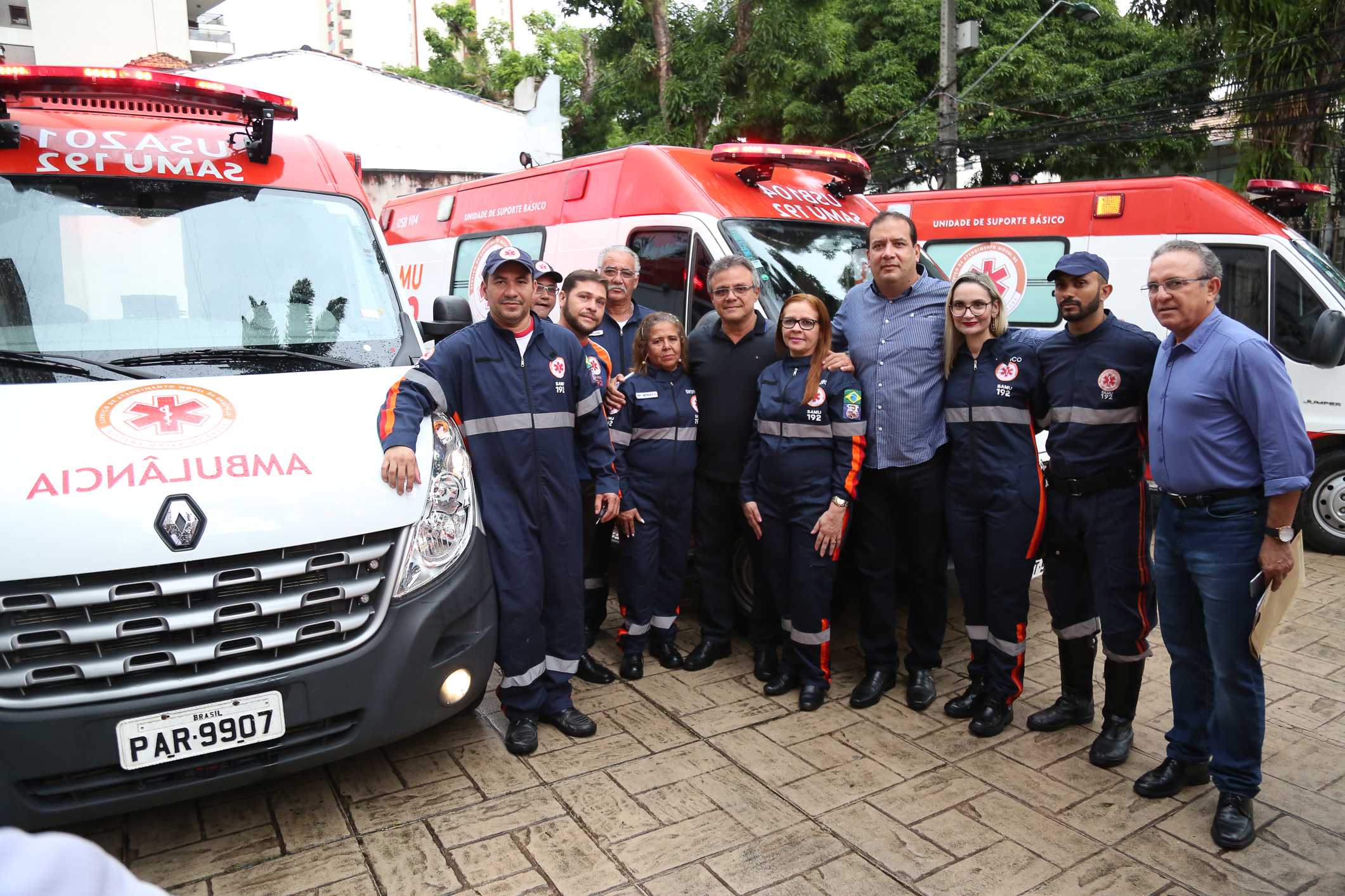 Prefeitura de Belém entrega seis novas ambulâncias para o Samu