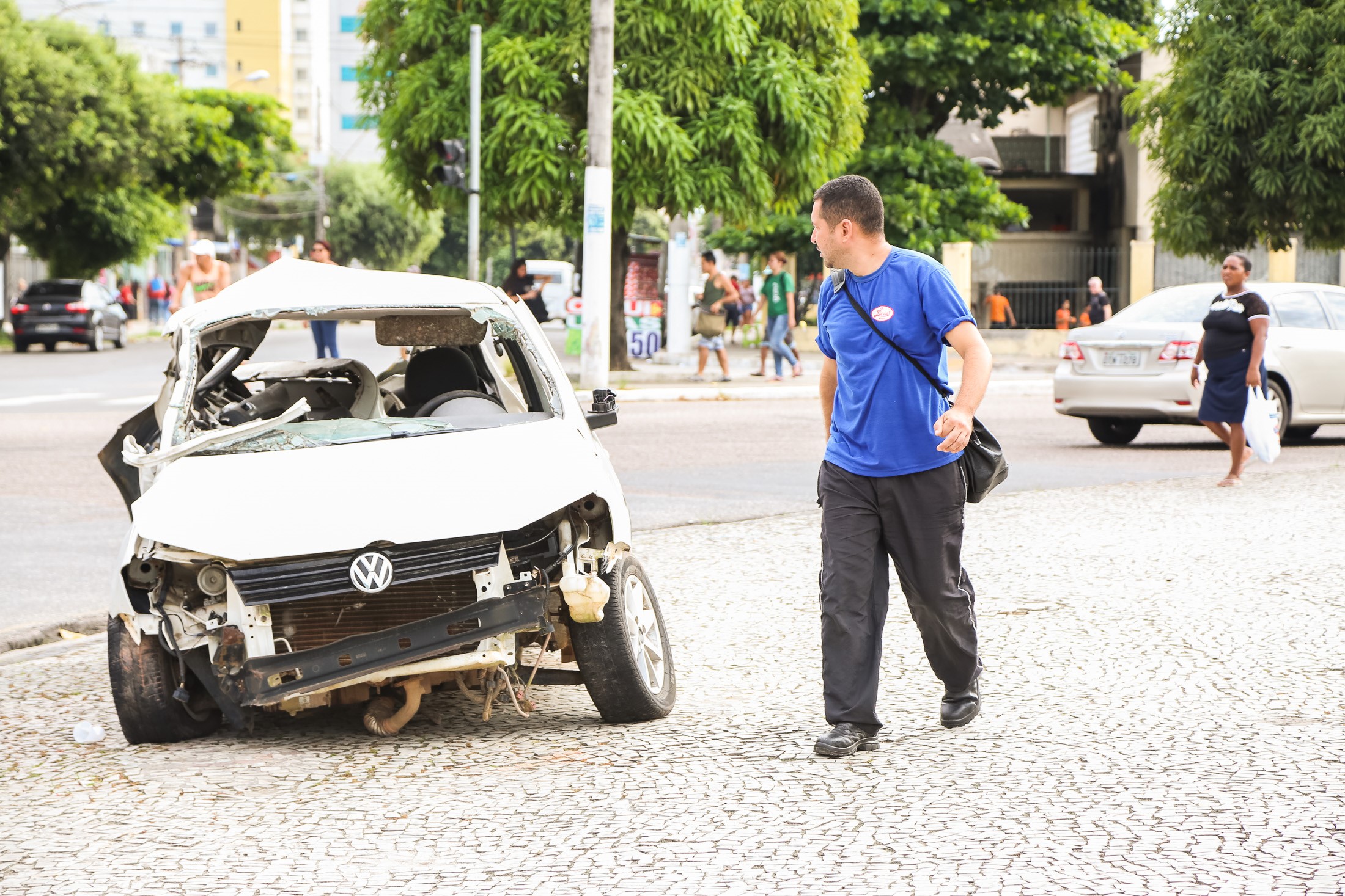 Belém amanhece com simulação de acidentes nas vias em campanha de segurança no trânsito