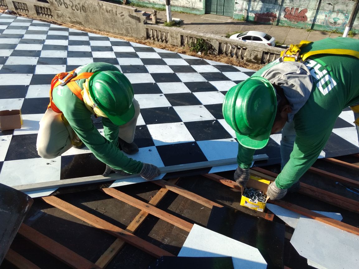 Cobertura do Mercado de São Brás recebe reparos