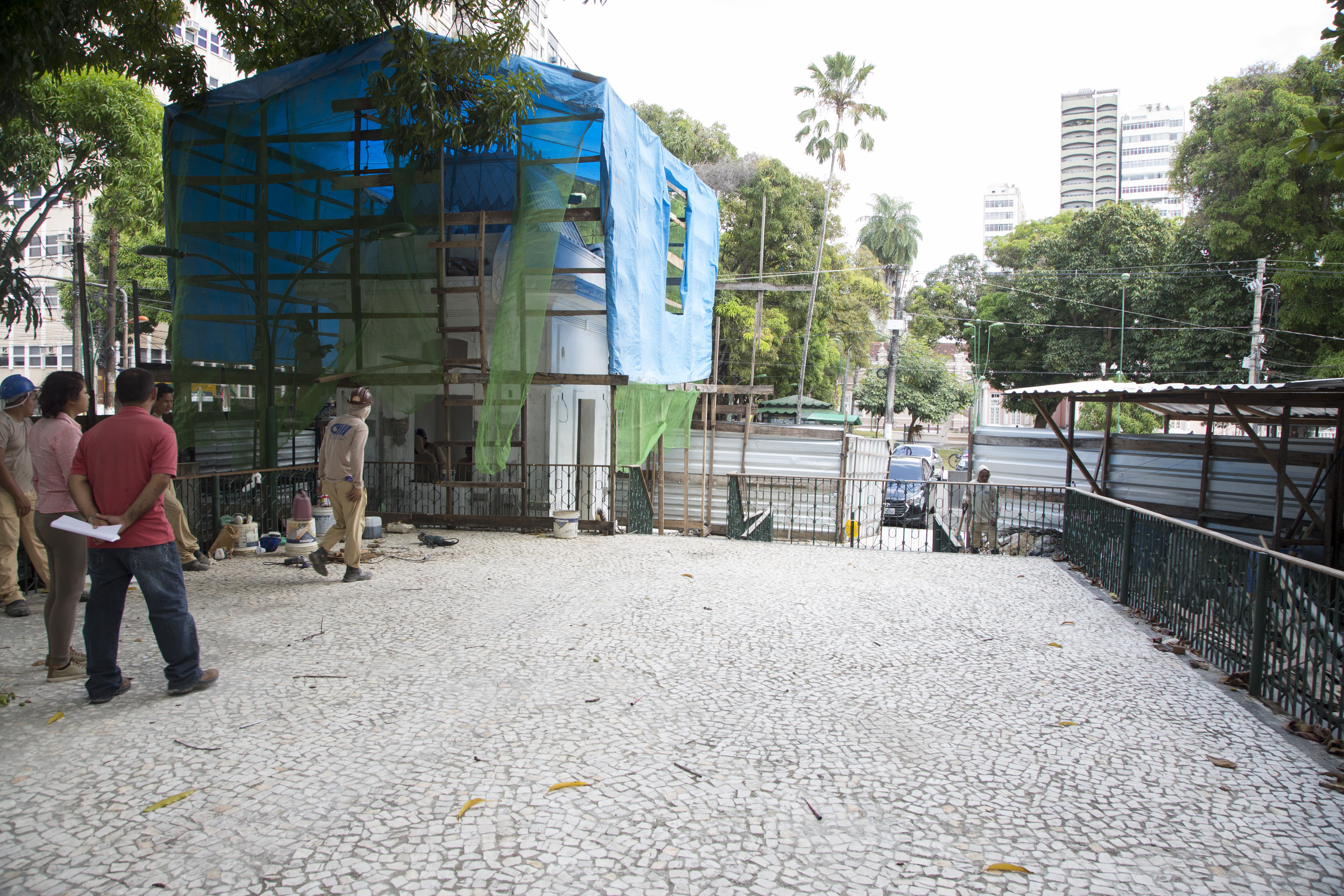 Restauração de monumentos resgata o valor histórico da Praça da República