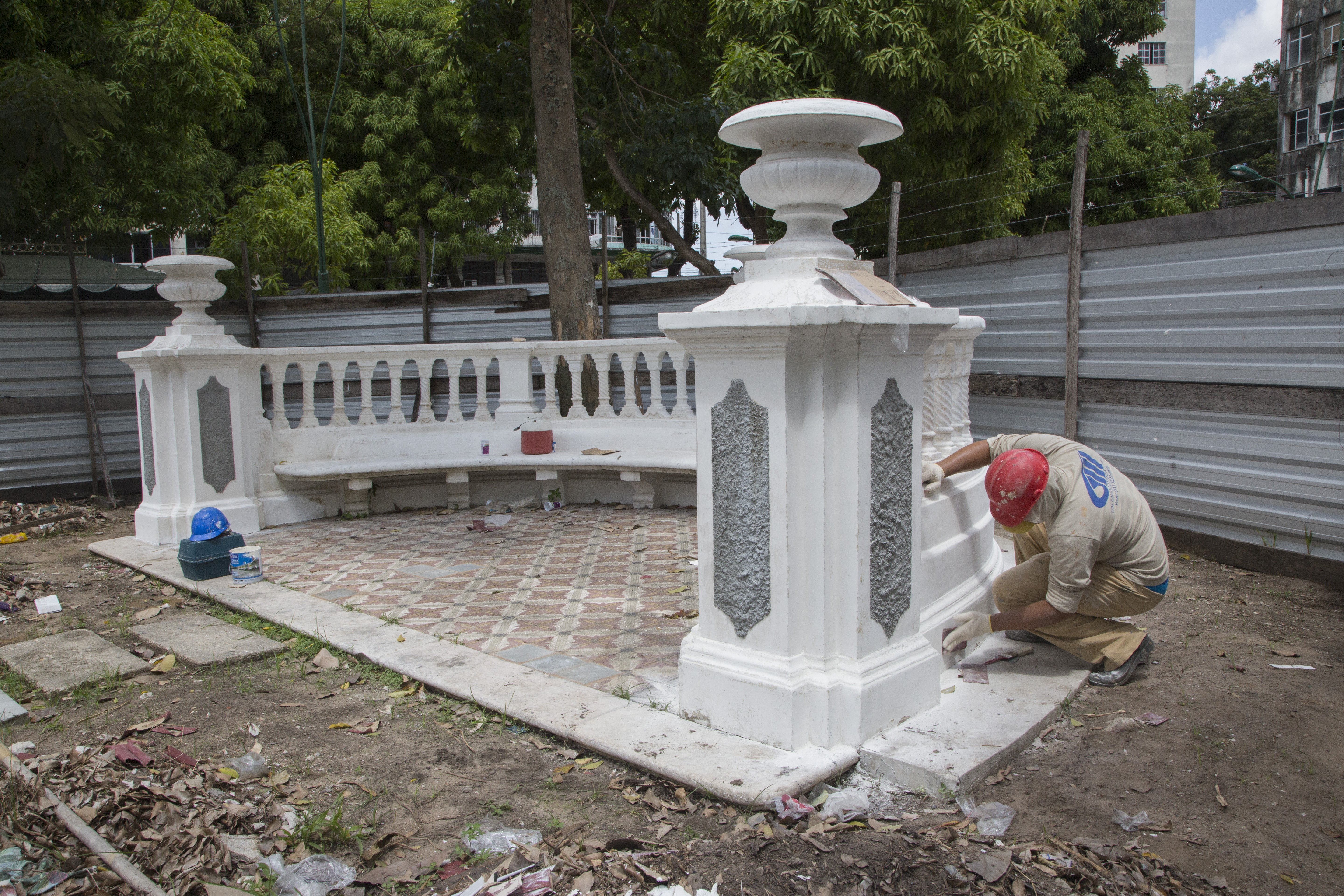 Restauração de monumentos resgata o valor histórico da Praça da República