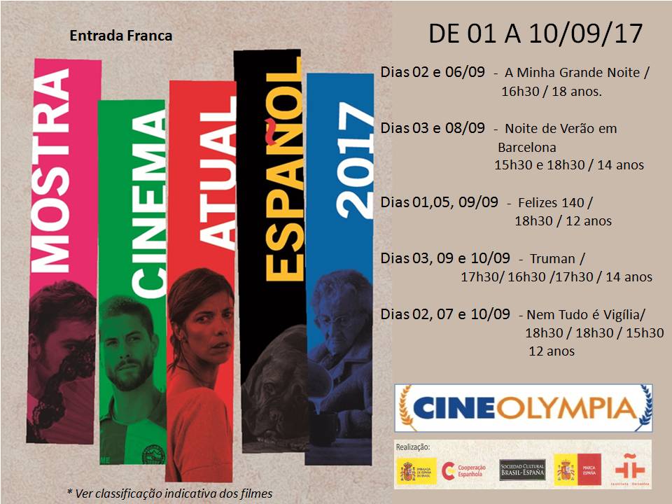 Cine Olympia oferece programação diversificada no mês de setembro