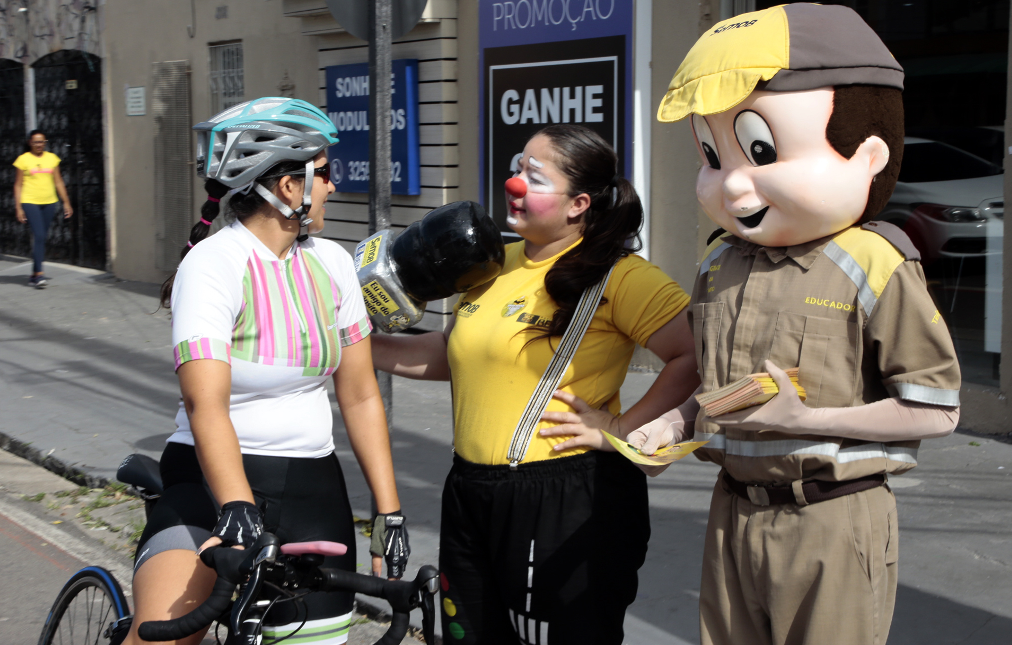 Ações educativas em ciclofaixas marcam o Dia Mundial sem Carro em Belém