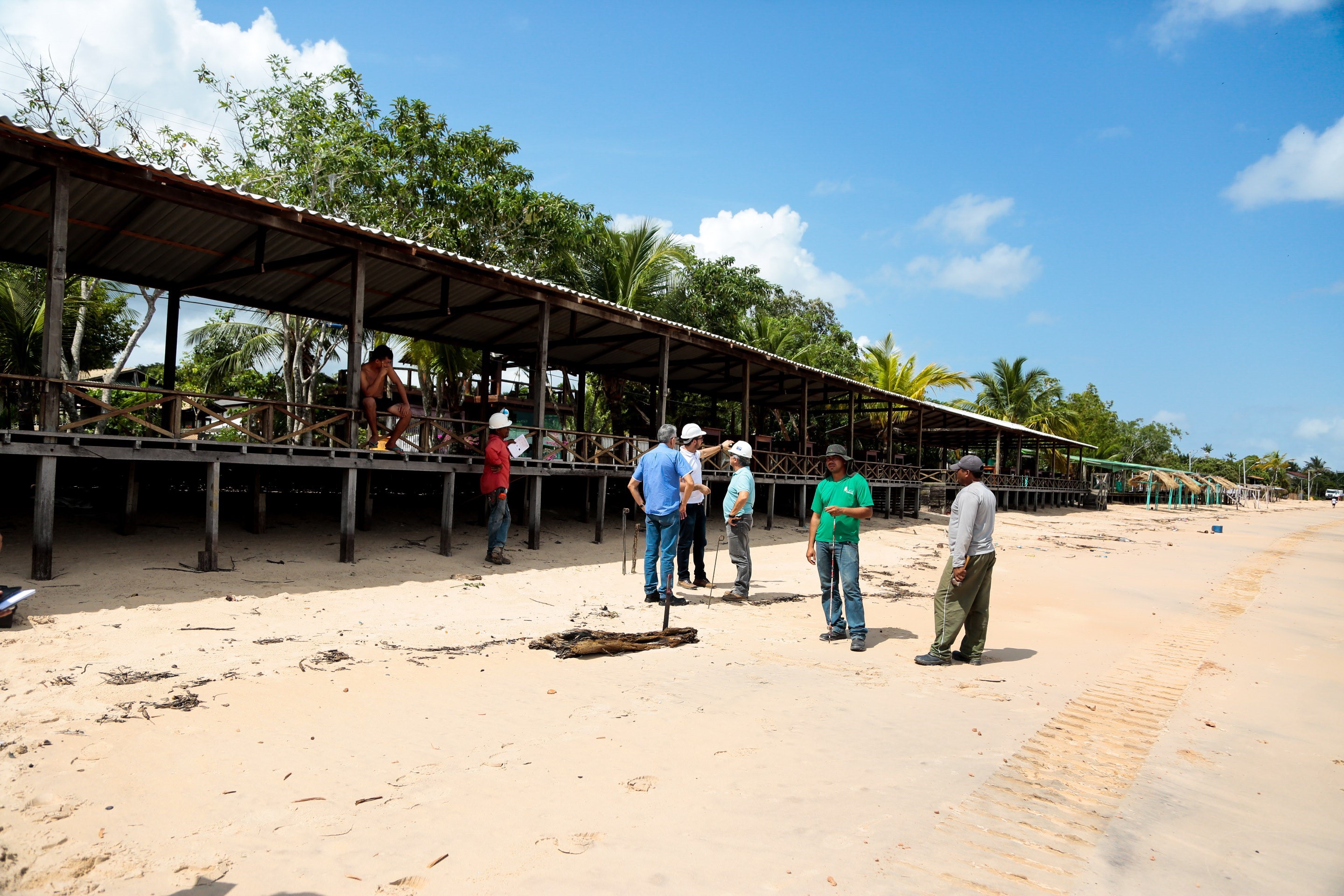 Obras de construção do muro de arrimo de Mosqueiro começam pelo Marahu