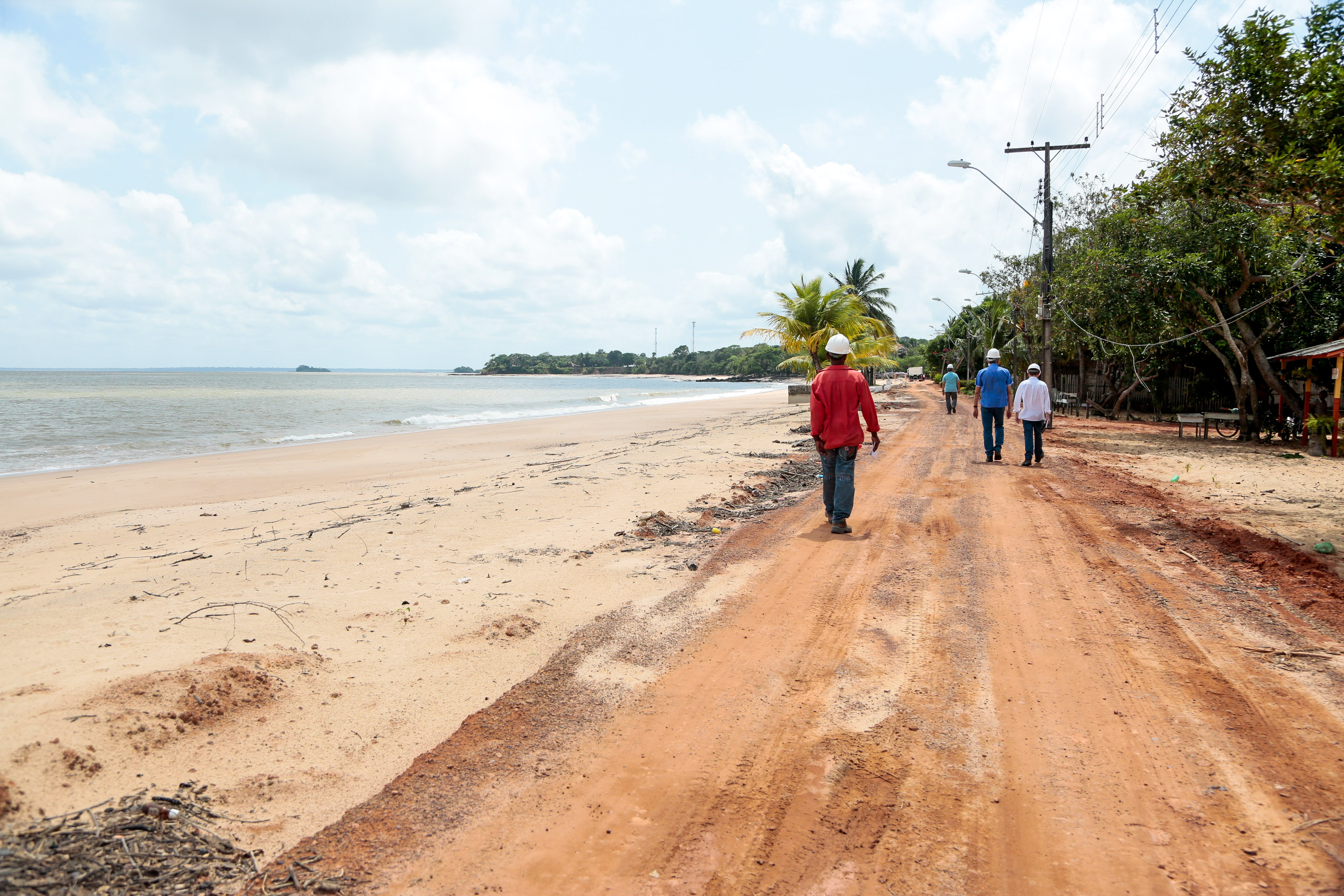 Obras de construção do muro de arrimo de Mosqueiro começam pelo Marahu