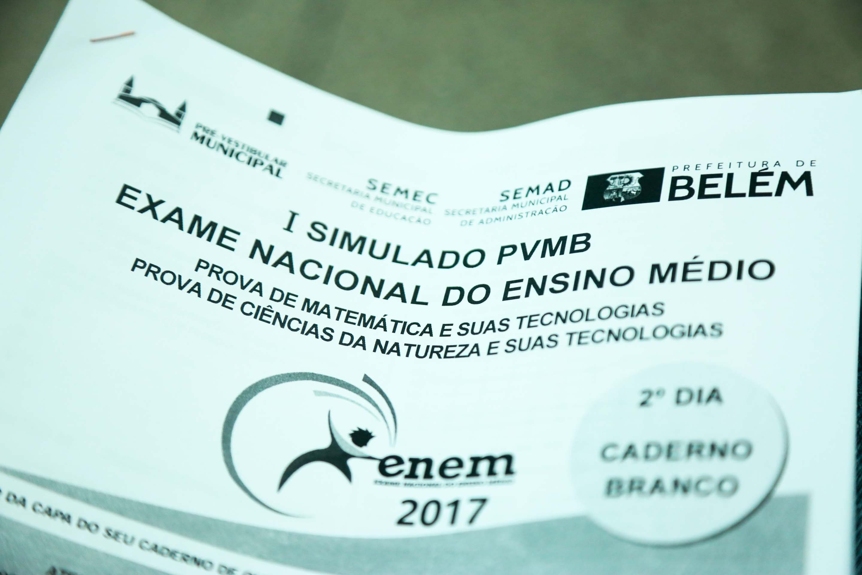 Pré-Vestibular Municipal promove simulado preparatório ao Enem