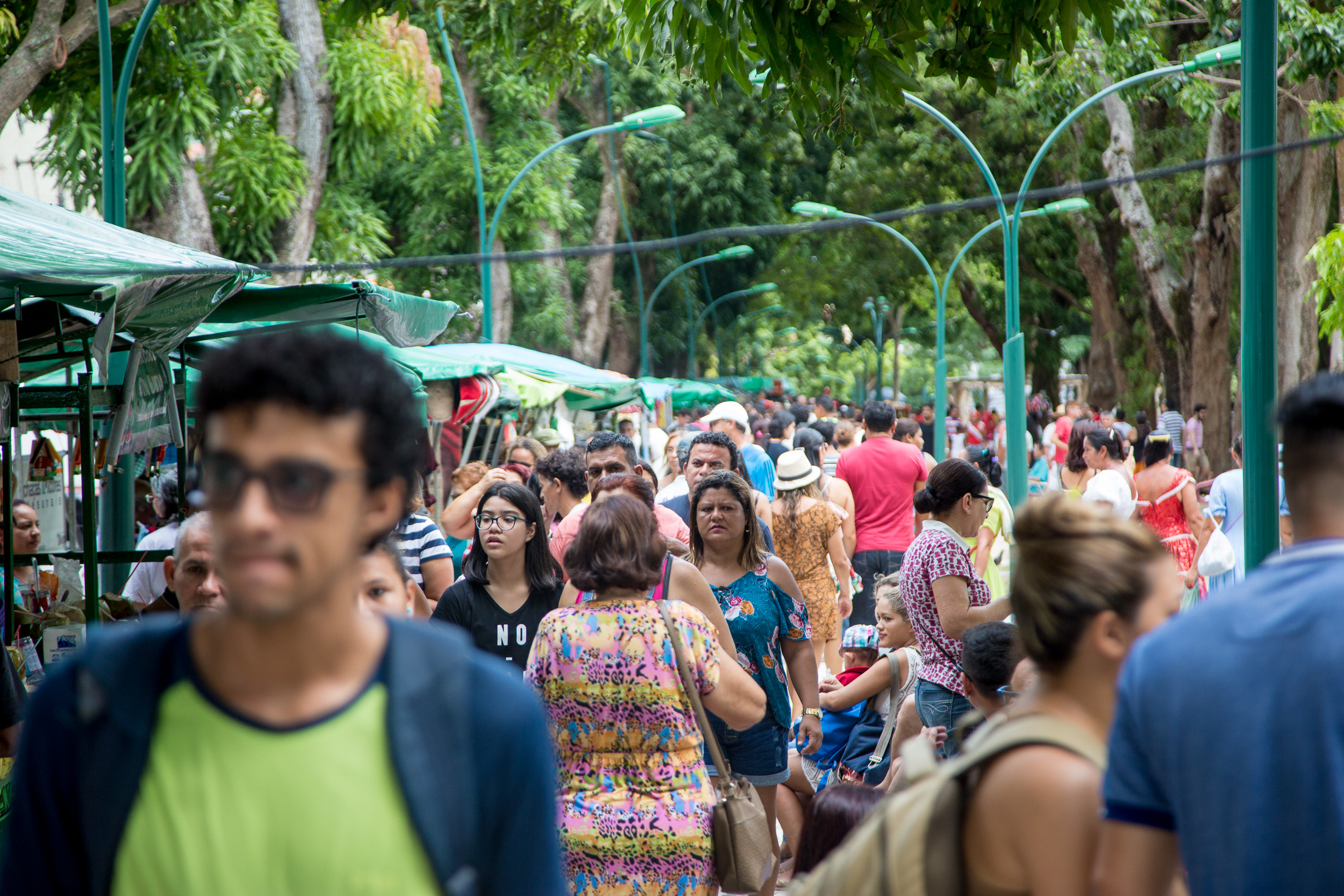 No primeiro domingo após inauguração, Praça da República lota